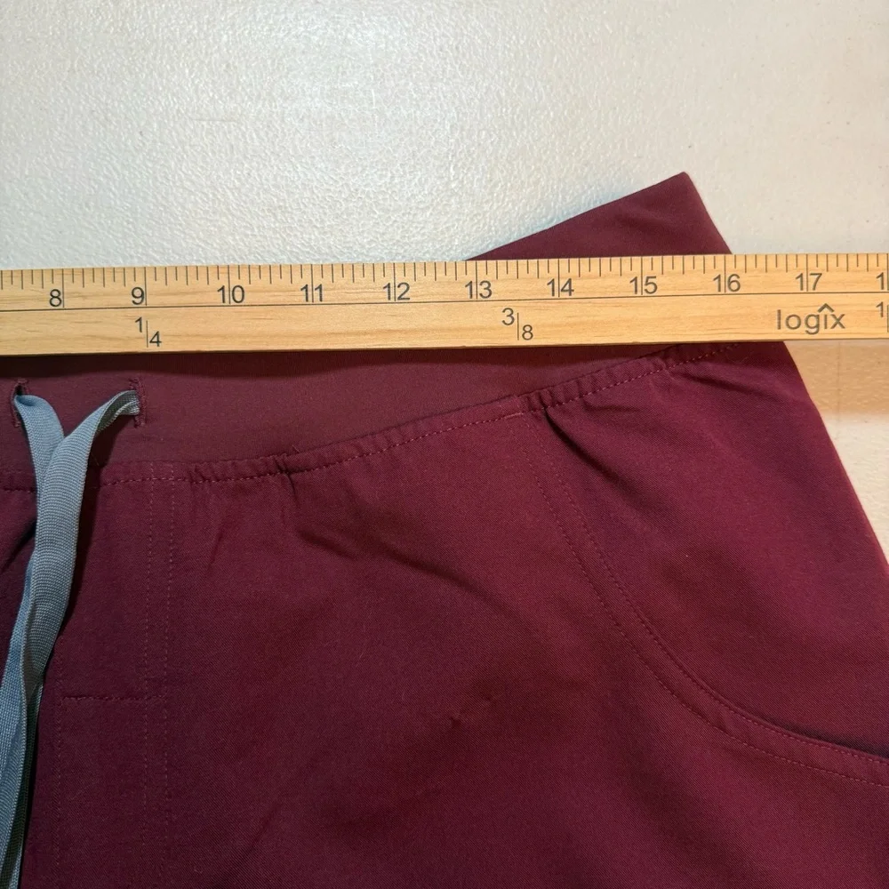 FIGS Kade men’s scrub pants burgandy maroon drawstring mens MEDIUM